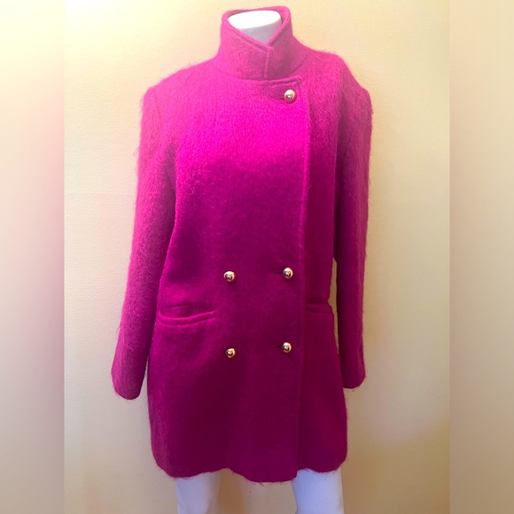 Vintage Wayne Stuart Magenta  Mohair Wool Jacket. - Picture 2 of 7